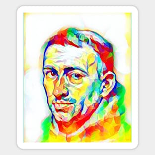 William of Ockham Colourful Portrait | William of Ockham Artwork 7 Magnet